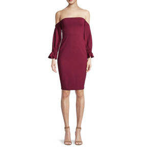SUSANA MONACO Off-The-Shoulder Shealth Dress